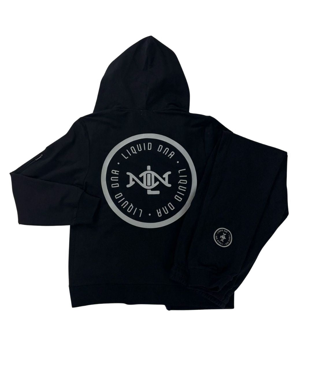 Liquid DNA Reflective Tracksuit Black