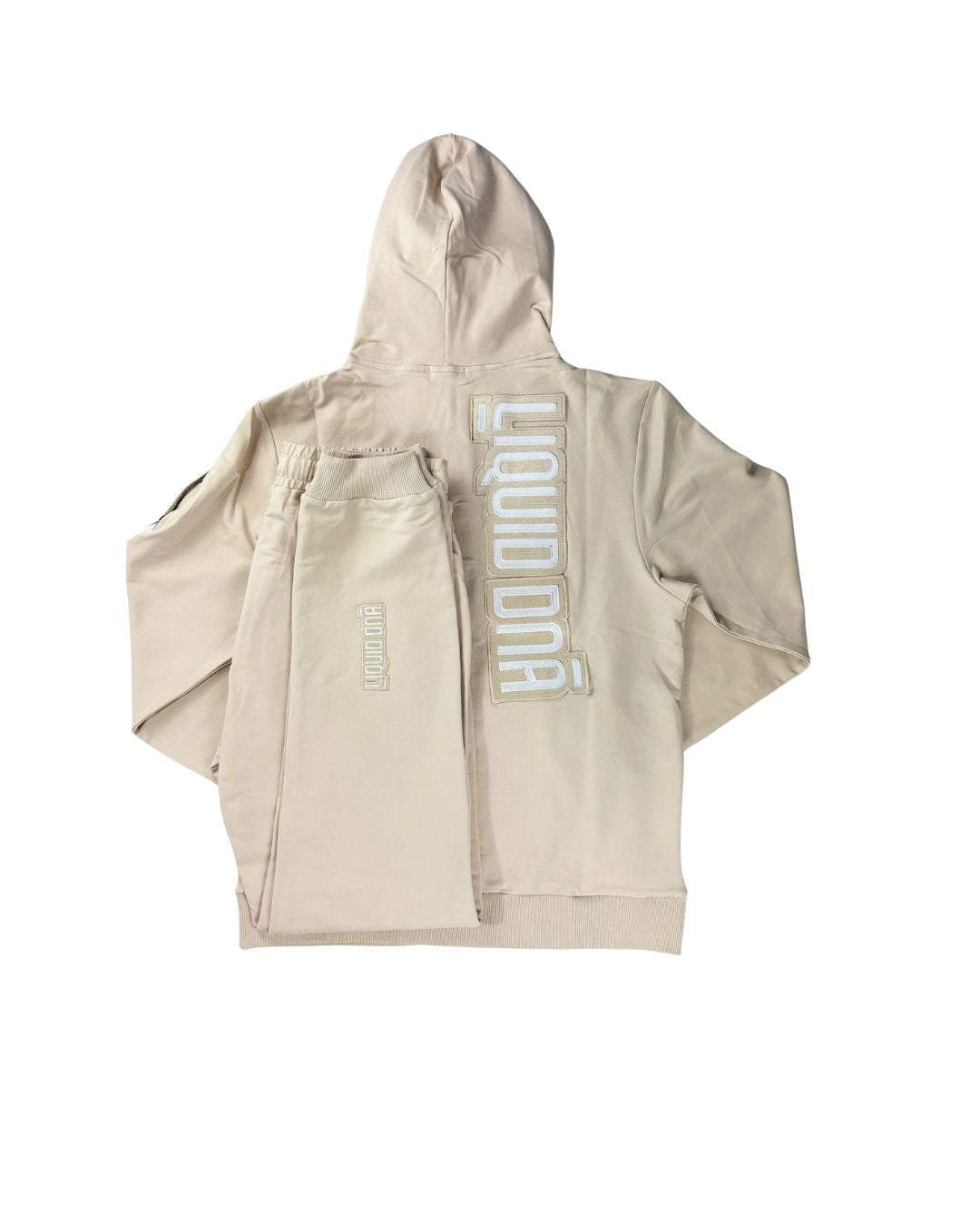 Liquid DNA Embroidery Tracksuit Cream