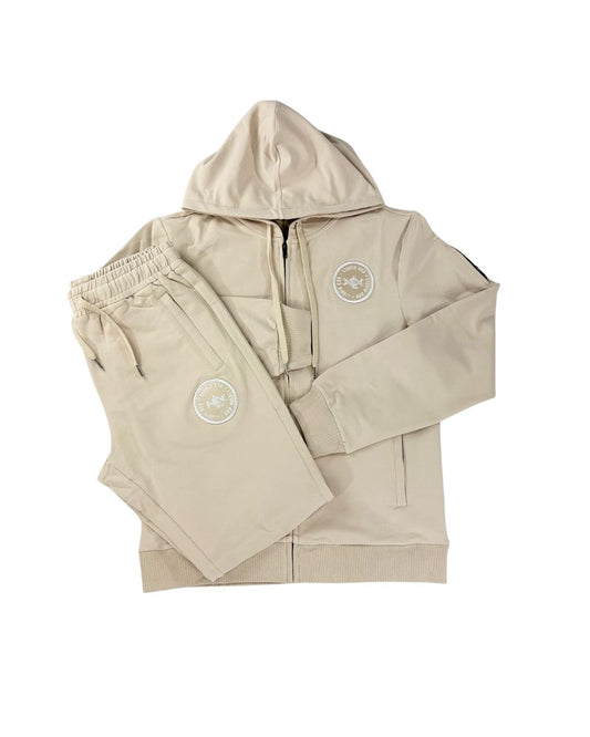 Liquid DNA Embroidery Tracksuit Cream