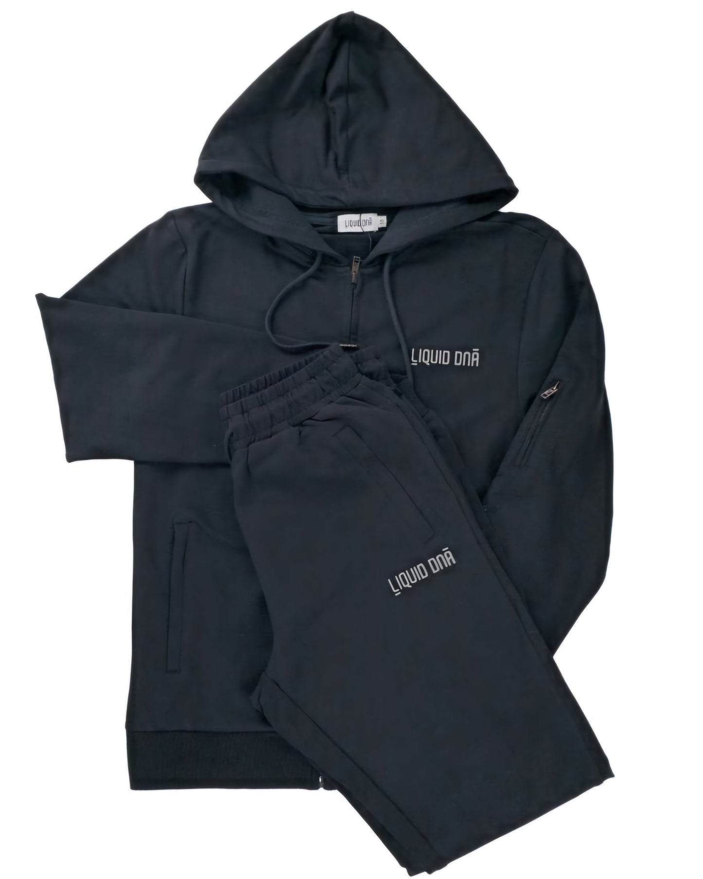 Liquid DNA Reflective Tracksuit Black