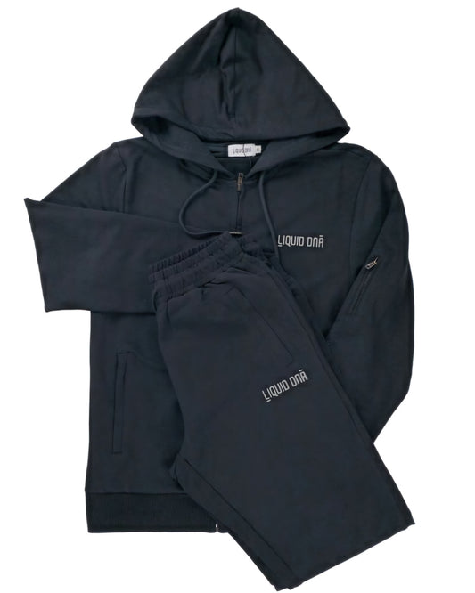 Liquid DNA Reflective Tracksuit Black