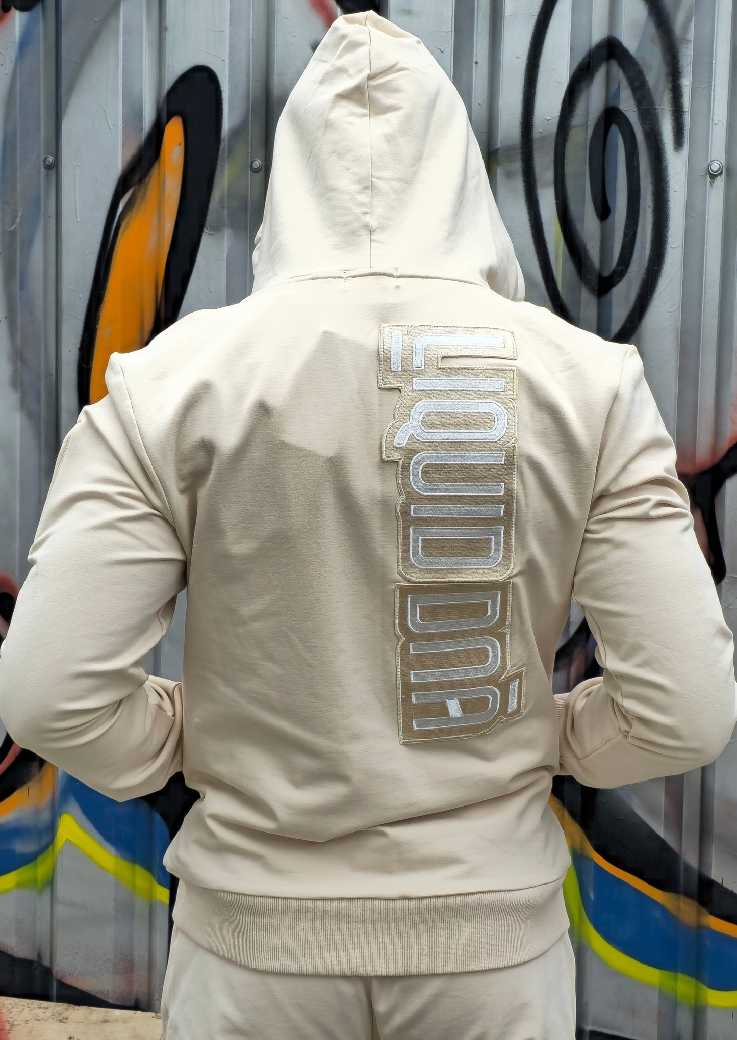 Liquid DNA Embroidery Tracksuit Cream