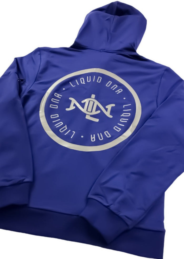 Liquid DNA Essential Reflective Hoodie Blue