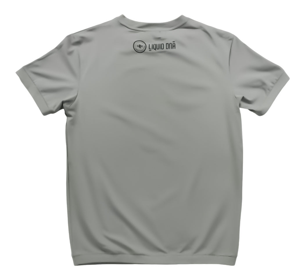 Liquid DNA Big Logo T-Shirt Cool Grey