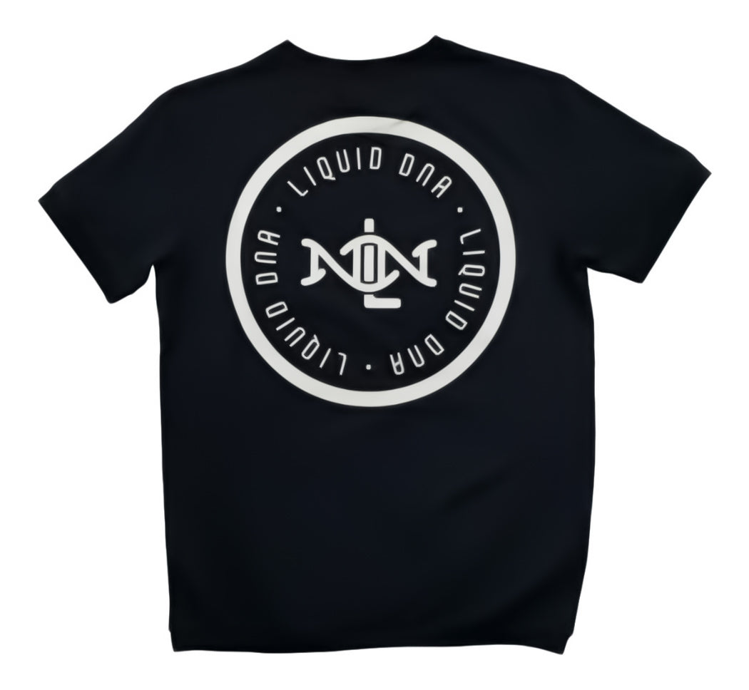 Liquid DNA Essential T-Shirt Black with white logo