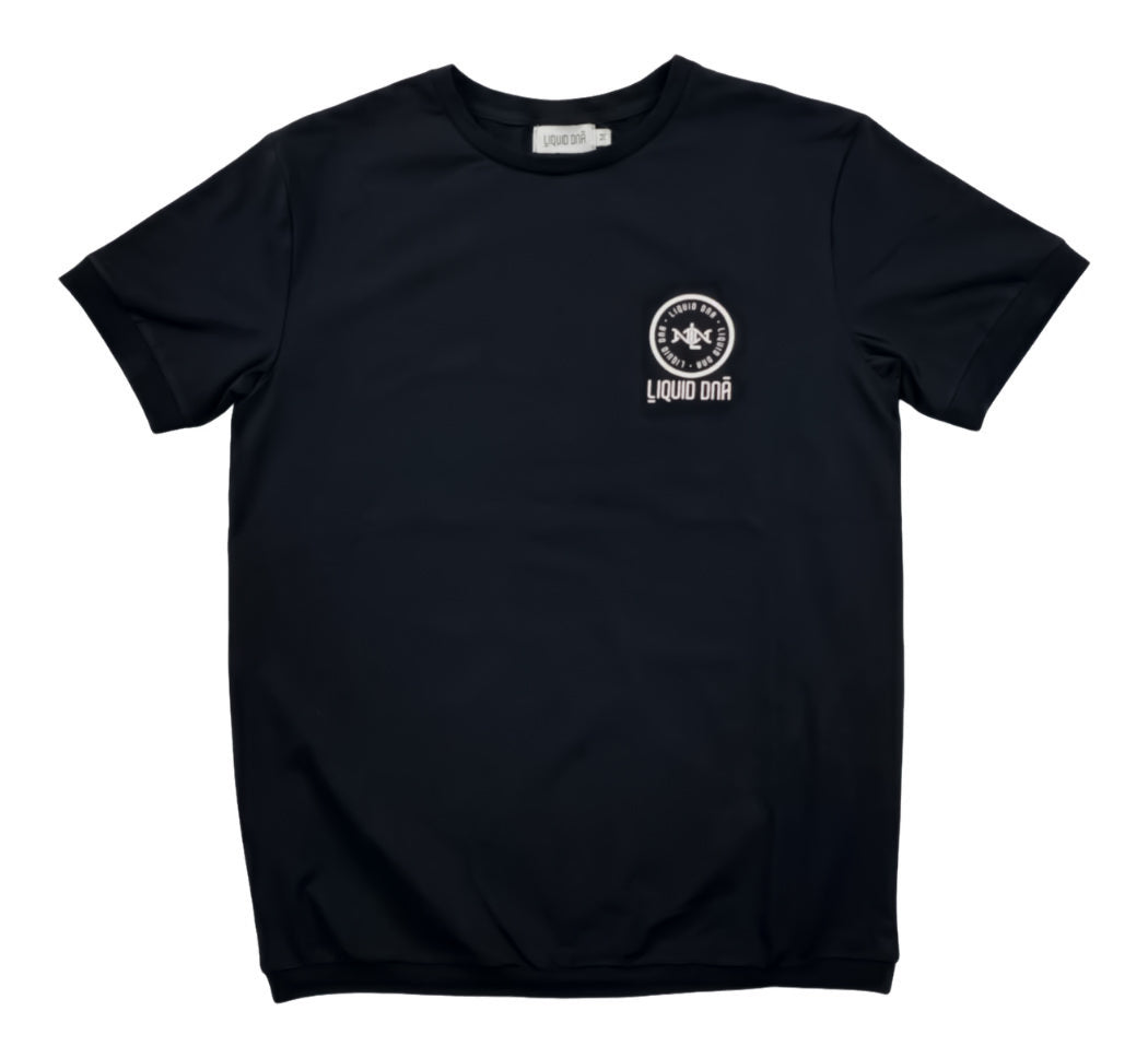 Liquid DNA Essential T-Shirt Black with white logo