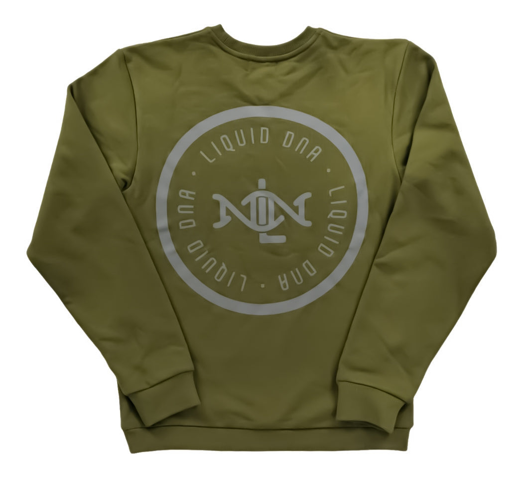 Liquid DNA Essential Reflective sweater Khaki Green