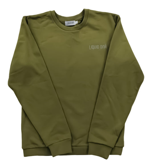 Liquid DNA Essential Reflective sweater Khaki Green